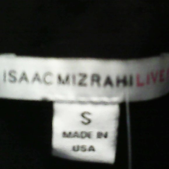 Issac Mizrahi Live Black Blouse NWT - Picture 4 of 7